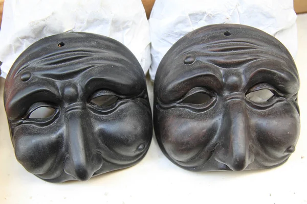 Maska Tradycji Pulcinella Naples — Zdjęcie stockowe