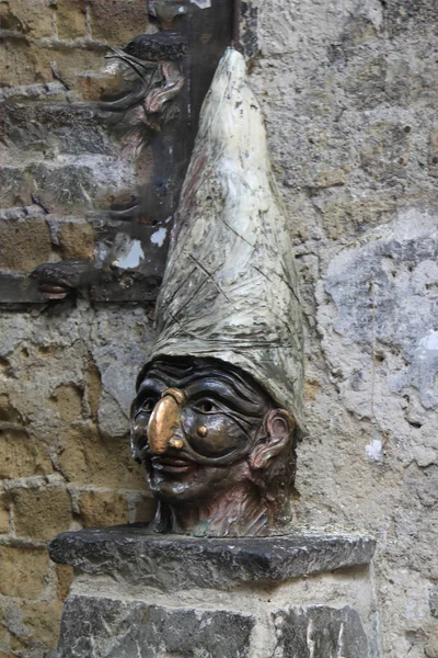 Napoli Pulcinella Geleneğin Maskesi — Stok fotoğraf