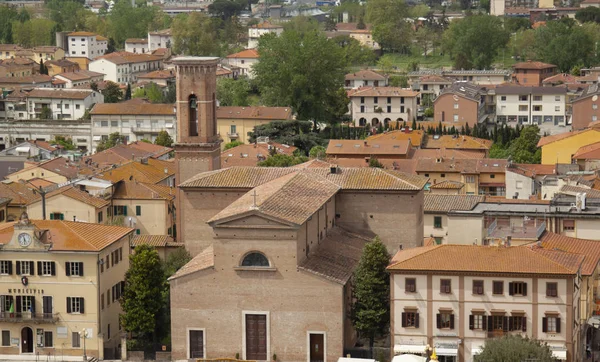 塞尔塔尔多托斯卡纳意大利历史名镇在山上 — 图库照片