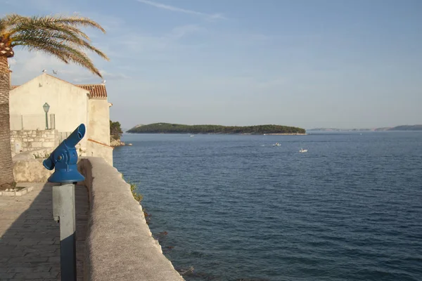 Isla Rab Croacia Panorama Casco Antiguo Mar — Foto de Stock