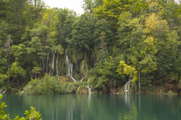 Laghi Plitvice Crtoazia Patrimonio Mondiale Dell Unesco — Foto Stock