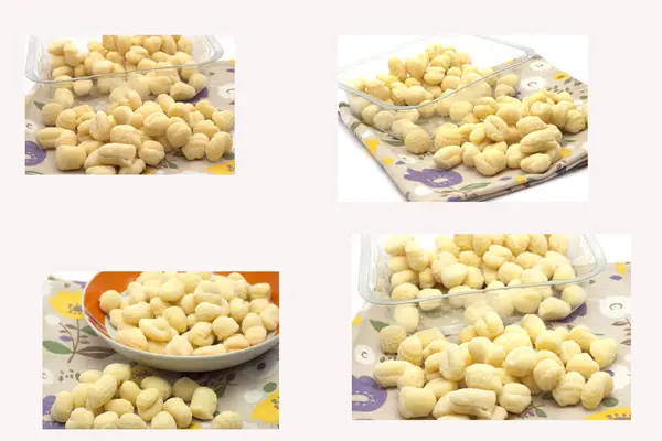 Gnocchi Patate Farina Sparsi Asciugare — Foto Stock