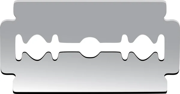Stahl Rasierklinge für Handrasur Bart — Stockvektor