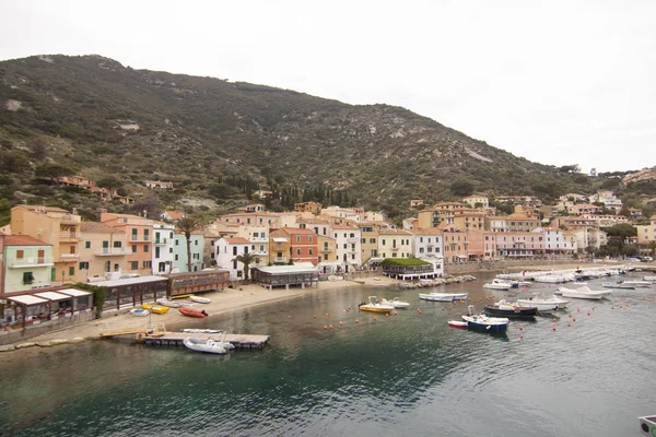 Île Giglio Borgo Giglio Long Des Rives Île Toscane Italie — Photo