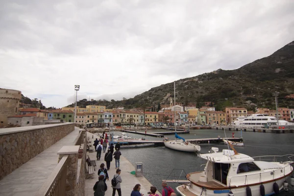 Isla Giglio Borgo Giglio Orillas Isla Toscana Italia — Foto de Stock