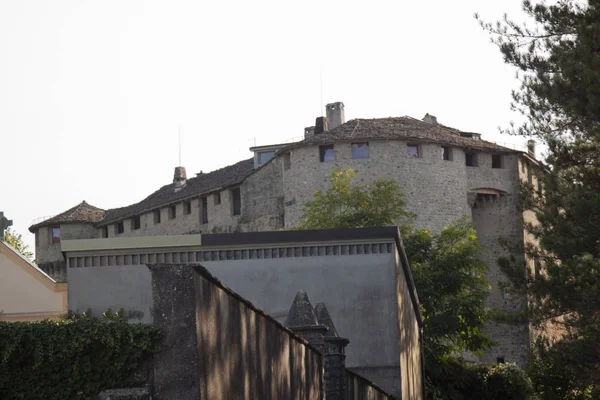 Stadt Und Schloss Von Compiano Parma Italien — Stockfoto