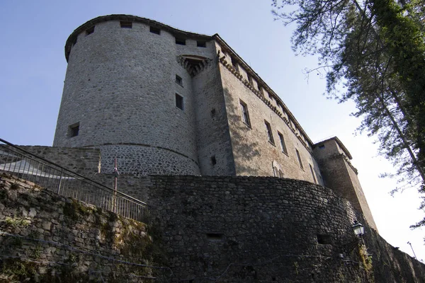 Stadt Und Schloss Von Compiano Parma Italien — Stockfoto