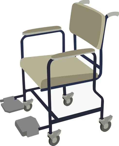Kórházi szék egy beteg számára — Stock Vector