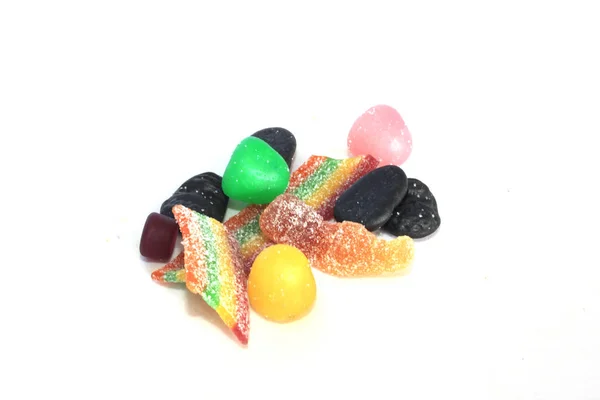 Grupa Kolorowych Żucia Cukierków — Zdjęcie stockowe