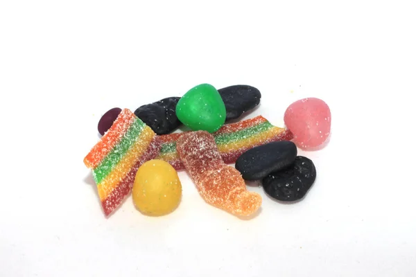 Group Colorful Chewy Candies — Stock Photo, Image