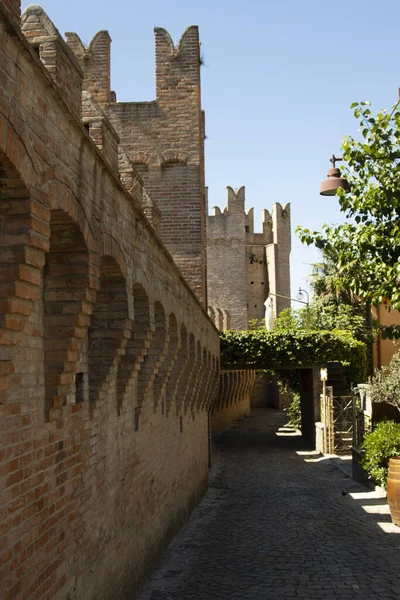 Aldeia Histórica Montanha Gradara Pesaro Urbino Itália — Fotografia de Stock