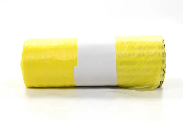 リサイクルのための黄色のビニール袋 — ストック写真