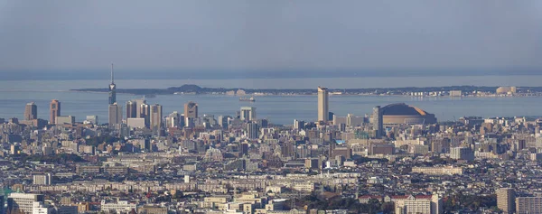 Aerial View Fukuoka City Japan Sea Background — Stock Photo, Image