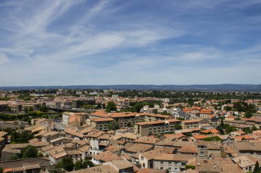 Carcassonne, Fransa'nın kale şehir görünümünden