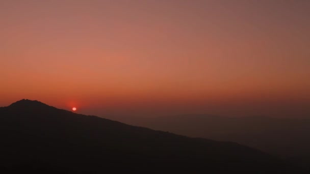 Puesta Del Sol Lugares Del Norte Tailandia — Vídeo de stock