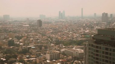   Tayland, Güneydoğu Asya başkenti Bangkok havadaki toz.
