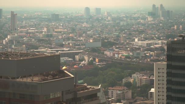 Dust Air Bangkok Capital Thailand Southeast Asia — Stock Video