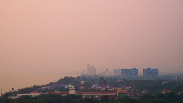 Ciudad Costera Puesta Sol Resort Ocio Encha District Provincia Phetchaburi — Vídeos de Stock