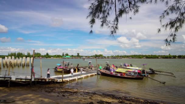 Vida Local Provincia Krabi Sur Tailandia — Vídeo de stock