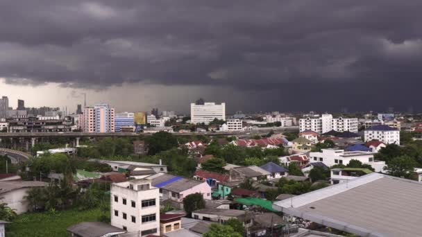 Big Rain Clouds City — Stok video