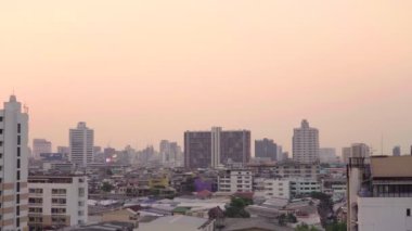 Sermaye Bangkok City Tayland kentsel alanda akşam sahnesi .