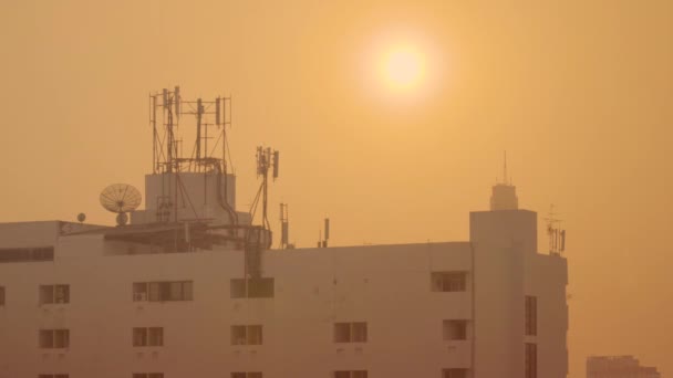 Luz Solar Cálida Efecto Luz Escena — Vídeos de Stock