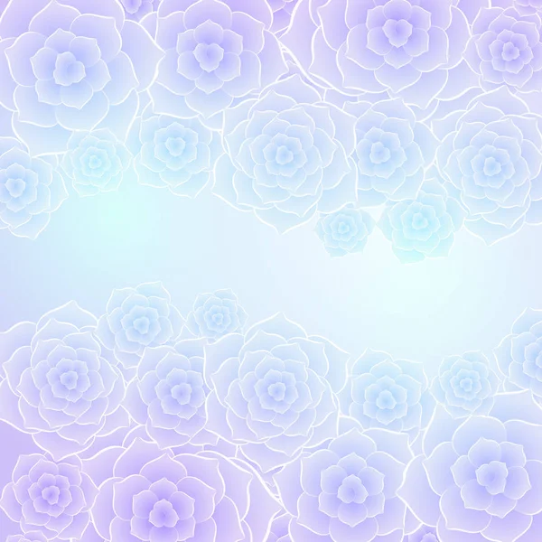 Hermoso púrpura rosa azul flor fondo — Vector de stock