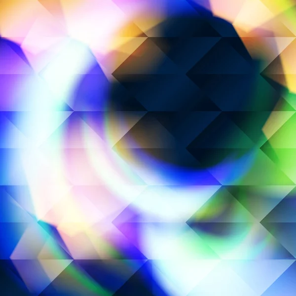 Ilustración poligonal azul elementos hexagonales — Vector de stock