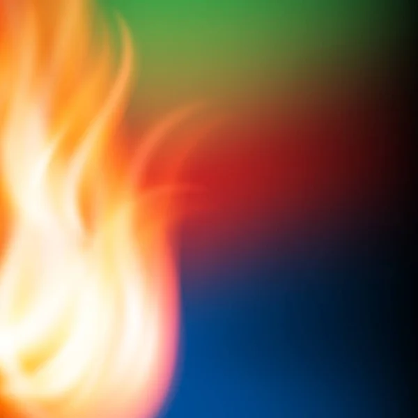 Fondo de fuego arco iris abstracto — Vector de stock
