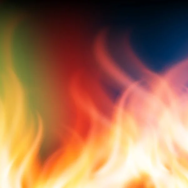 抽象的な虹火災の背景 — ストックベクタ