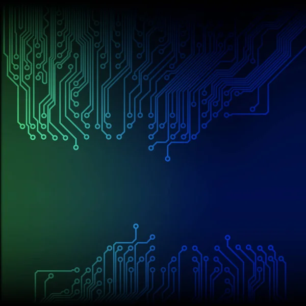 Technologie abstraite circuit imprimé fond — Image vectorielle