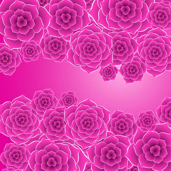 Hermoso rosa púrpura flor fondo — Vector de stock