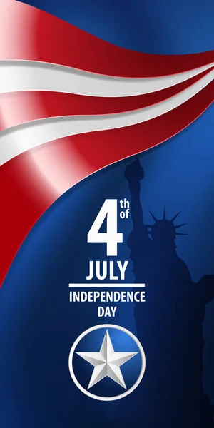 Fourth of july independence day of the usa — Stock Vector