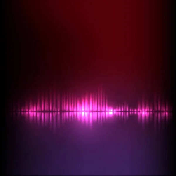 赤紫の波抽象イコライザー — ストックベクタ