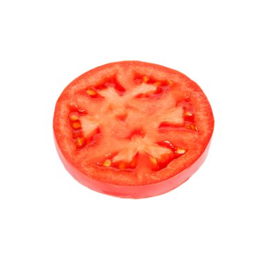 beyaz izole domates dilim