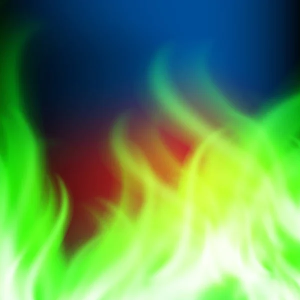 Abstrakta rainbow grön eld bakgrund — Stock vektor