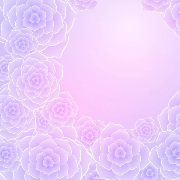 Hermoso rosa púrpura flor fondo — Vector de stock