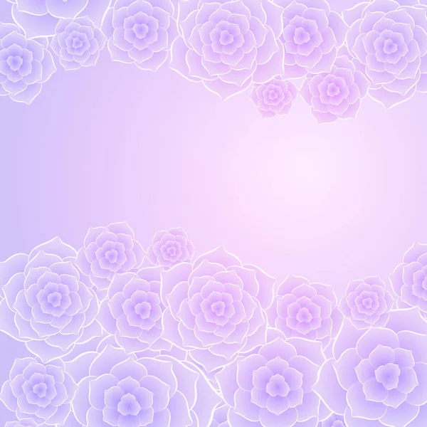 Vacker lila rosa ros blomma bakgrund — Stock vektor
