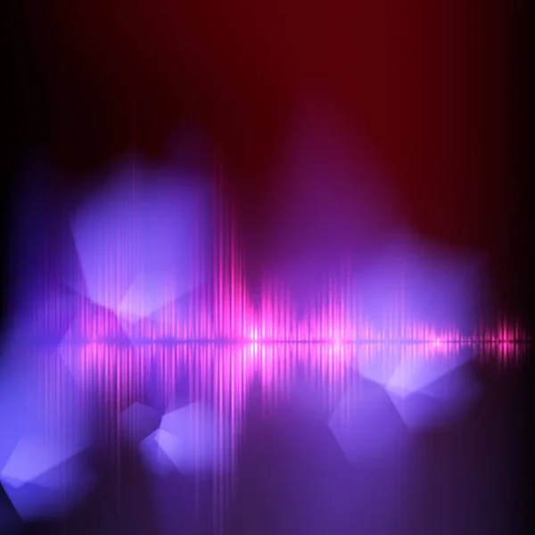 Abstrakte Equalizer Hintergrund. Purpurrote Welle. — Stockvektor