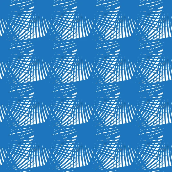Nahtlose Muster futuristischen Hintergrund mit blauen Linien — Stockvektor