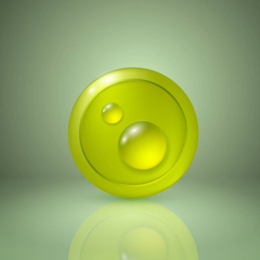Çiğ sarı stil damla. App veya web tasarım için simge