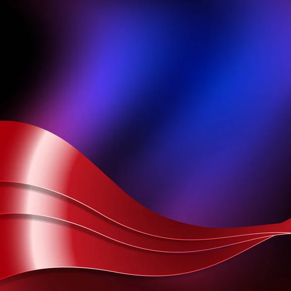 Punainen ja sininen aaltoileva muotoilu. Vektorikuvaus eps 10 . — vektorikuva