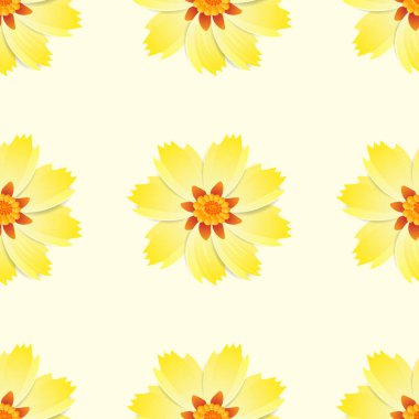 Çiçek arka plan. Vektör seamless modeli. Süsleme tekstıl.