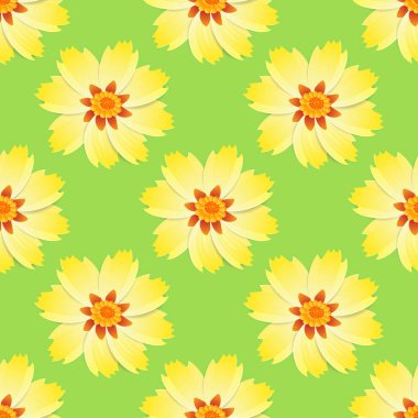 Çiçek arka plan. Vektör seamless modeli. Süsleme tekstıl.