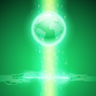 soyut elektronik devre kartı dokulu arka plan yeşil