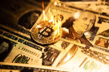 Altın bitcoin cryptocurrency altın üzerinde bize dolar yakıcı.