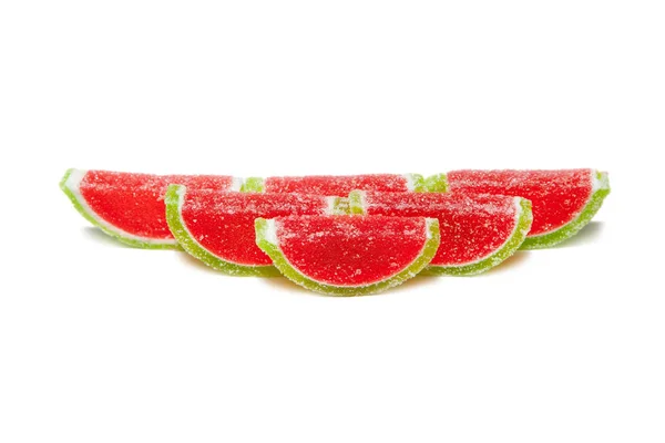 Fruchtgelee in Form einer Wassermelone. — Stockfoto