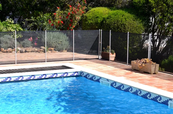 Swimming Pool Safety Fence — Stock Photo, Image