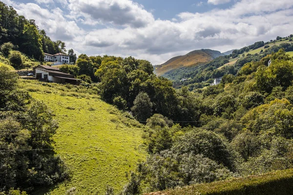 Paisaje Pirineos Navarres Entre Roncesvalles Saint Jean Pied Port Francia — Foto de Stock