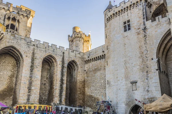 Paredes Entrada Para Cidade Medieval Olite Navarra Espanha — Fotografia de Stock